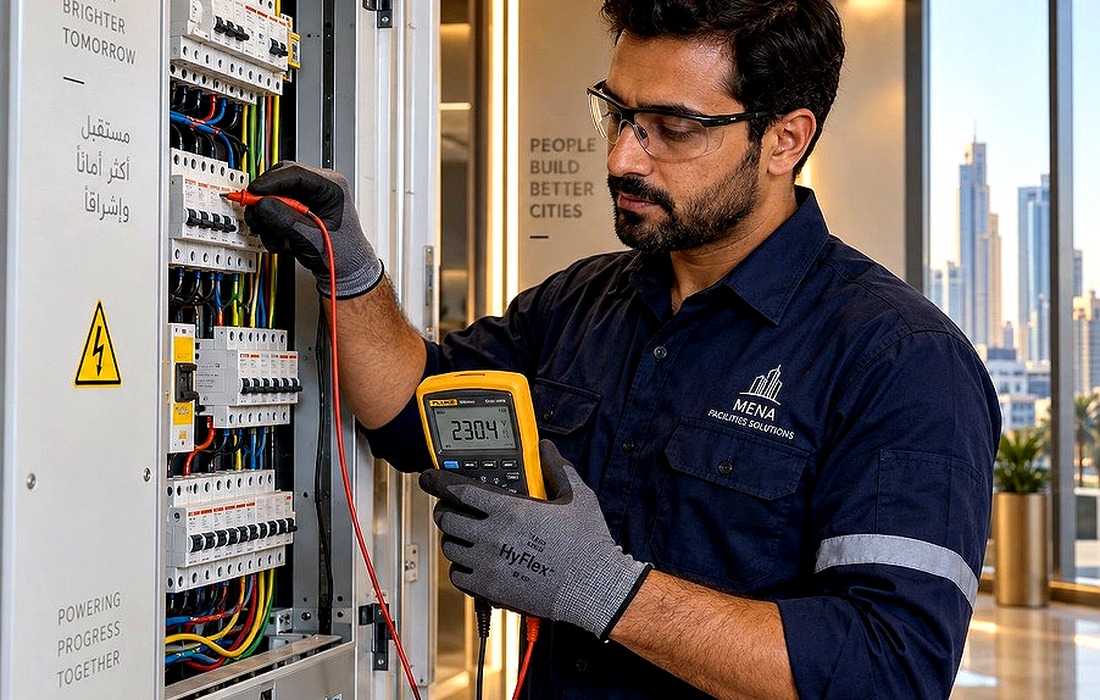 Commercial electrical distribution panel inspection and testing